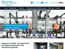 Tablet Screenshot of abwa-tec.de